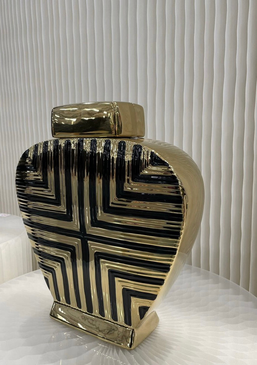 Goud zwart pot
