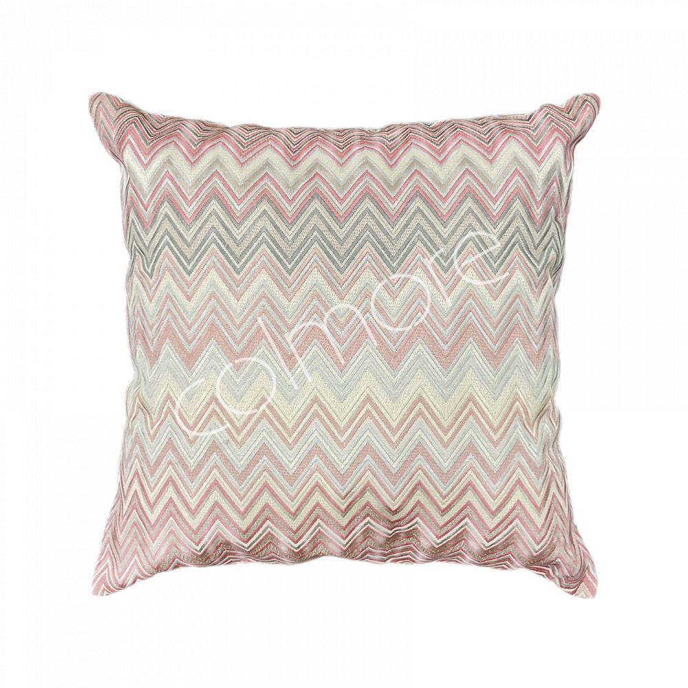 Zigzag kussen pastel