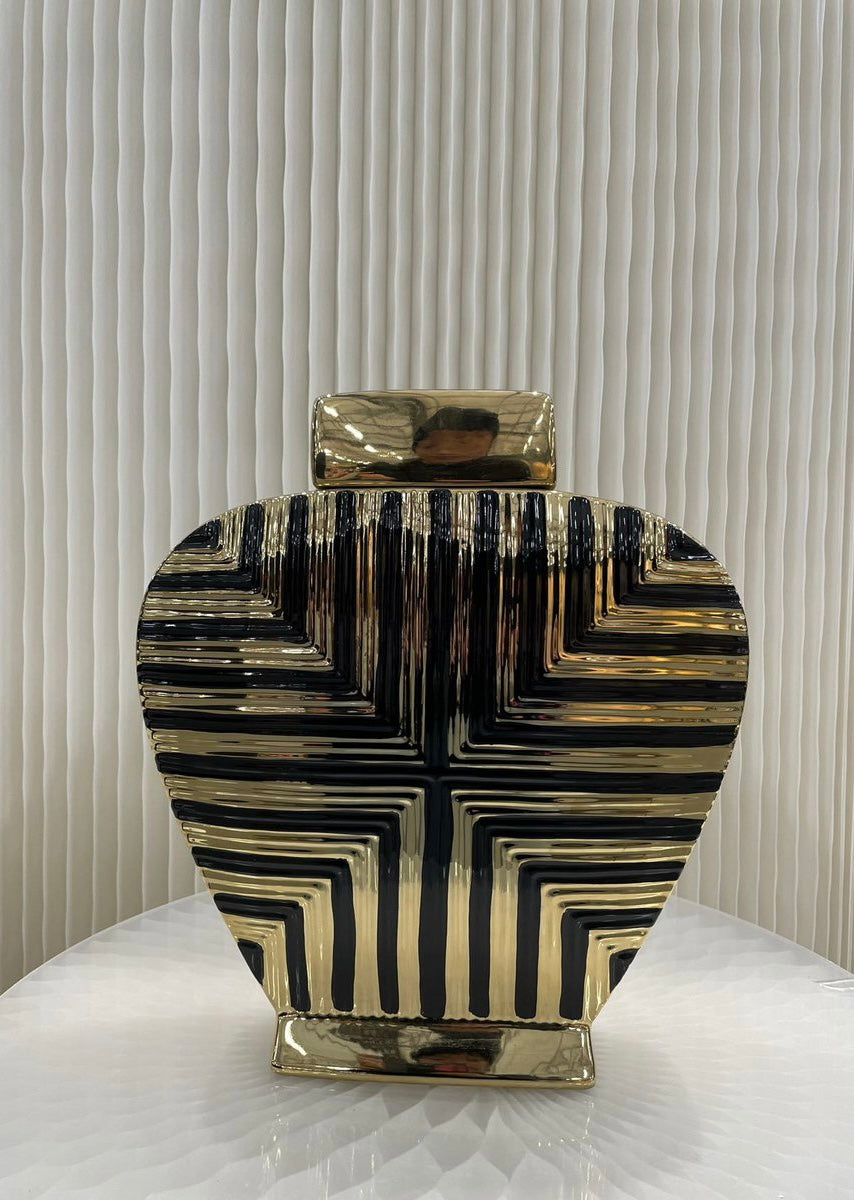 Goud zwart pot