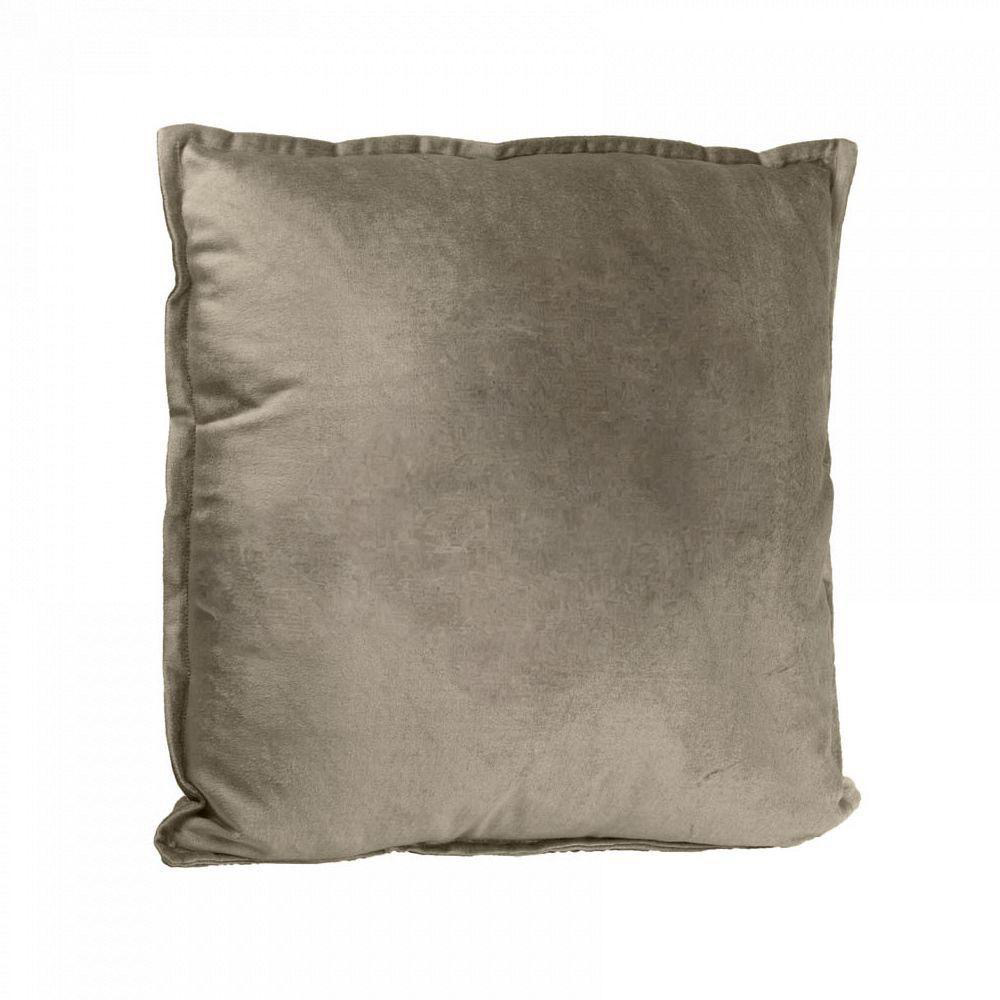 Kussen velours taupe
