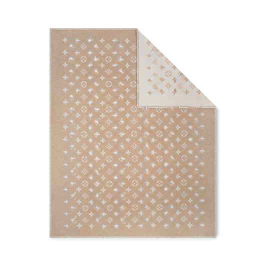 Cashmere deken met print