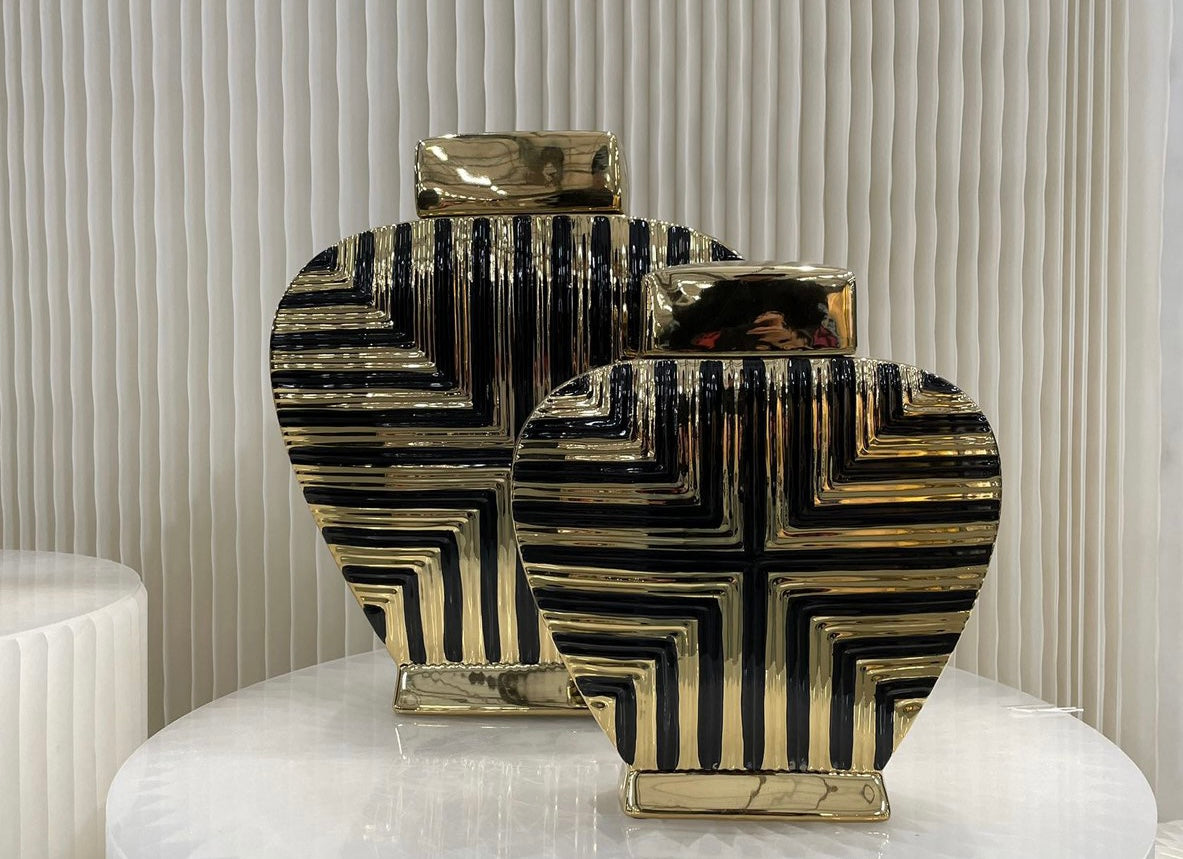 Goud zwart pot