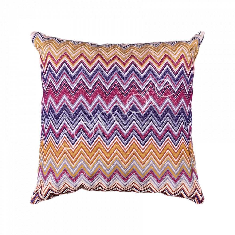 Zigzag kussen paars