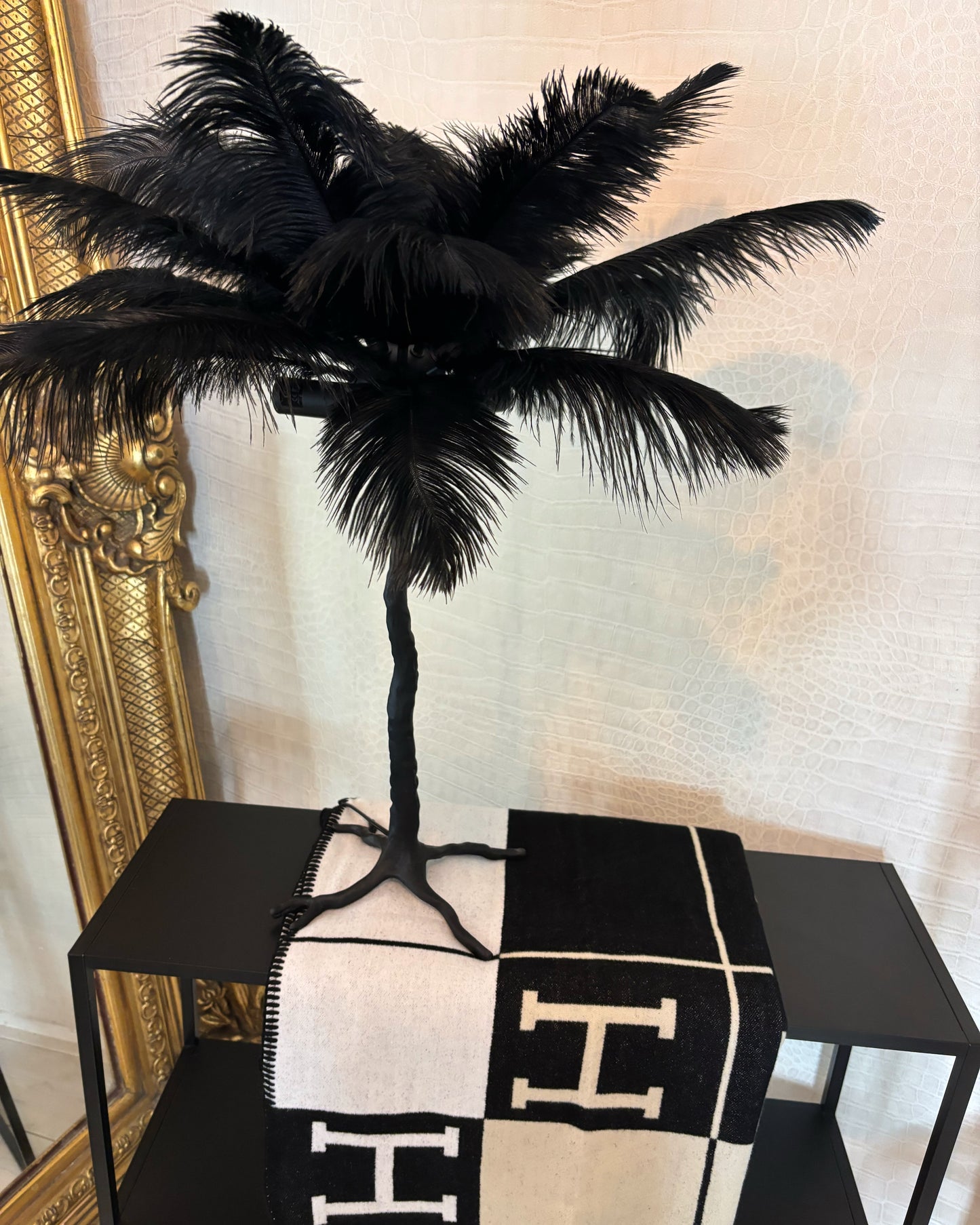 Veren lamp zwart