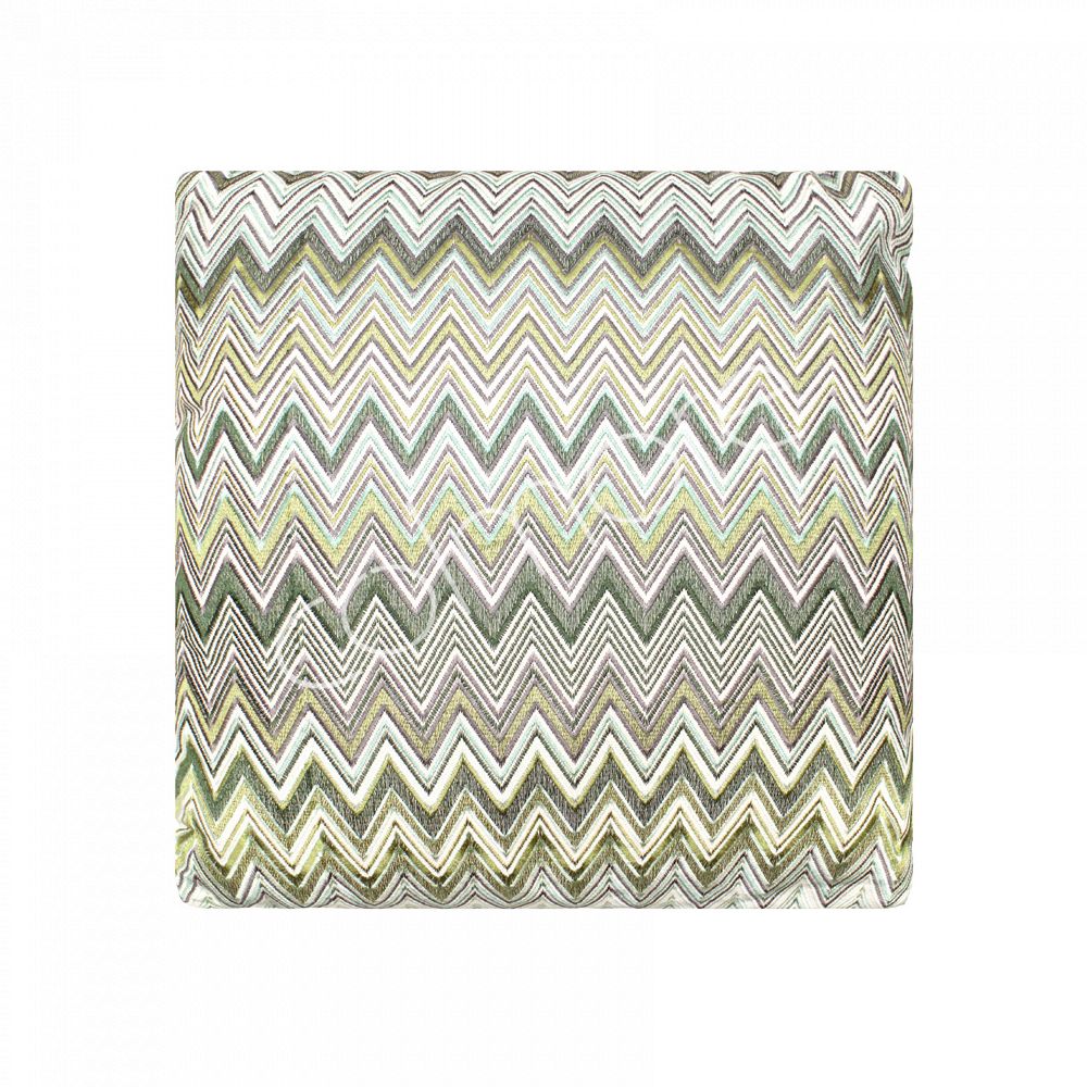 Zigzag kussen groen