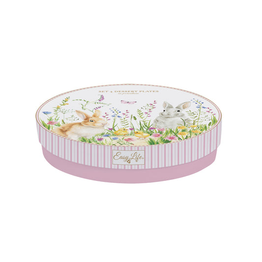 4 dessert plates set HAPPY EASTER