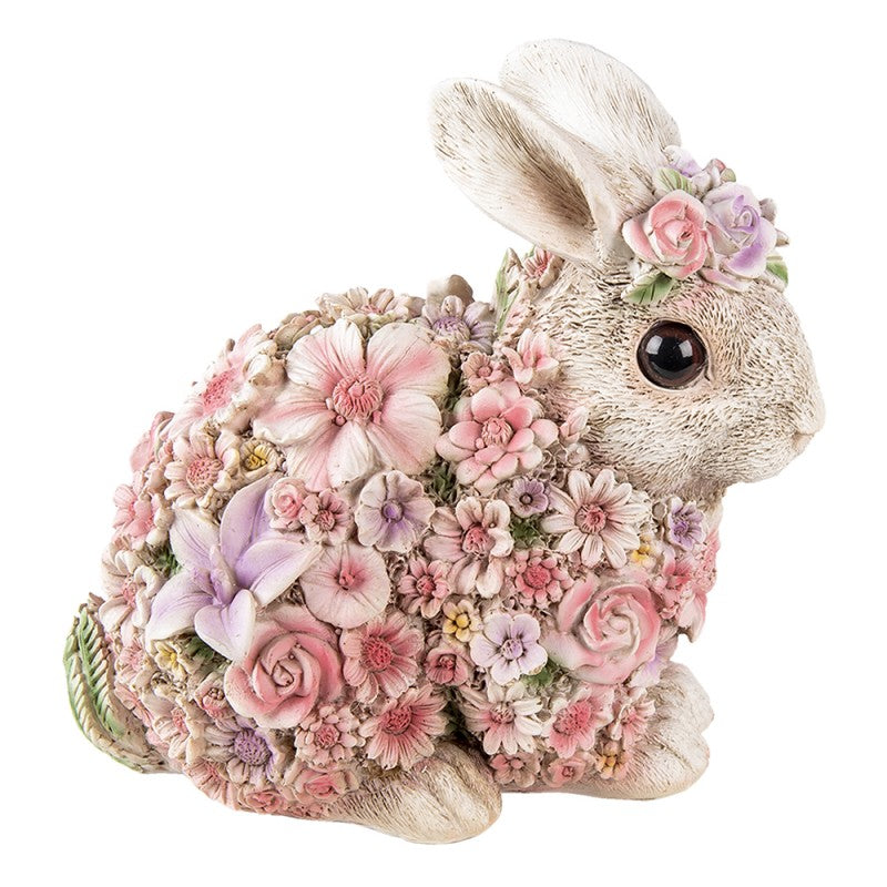Konijn beeld bloemen