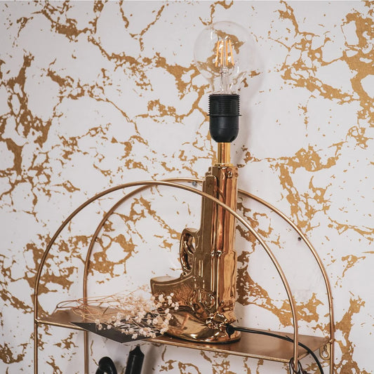 Gun lamp goud