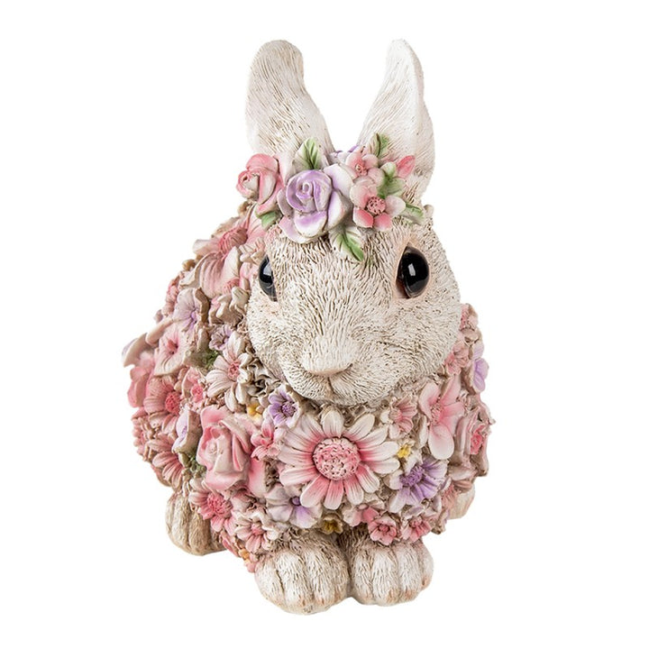 Konijn beeld bloemen
