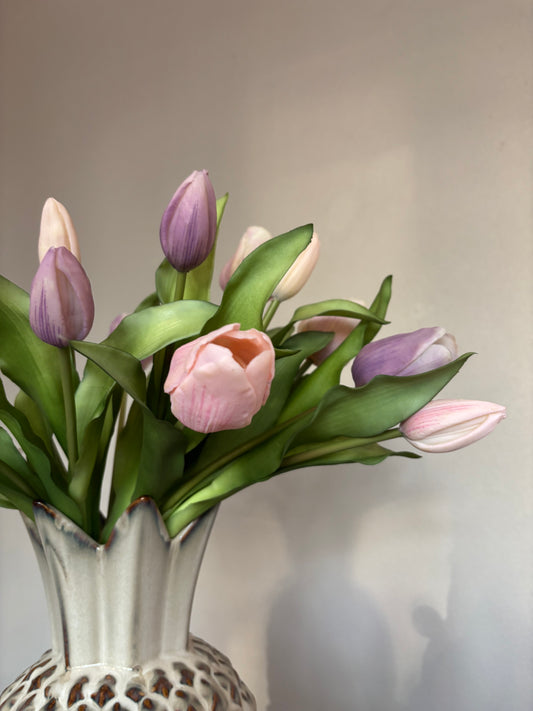 Tulpen pastel bosje 6 stuks