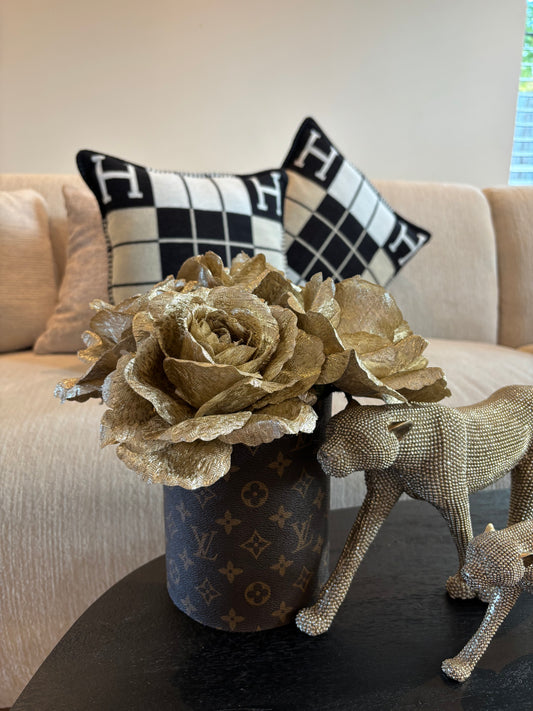 Flowerbox goud