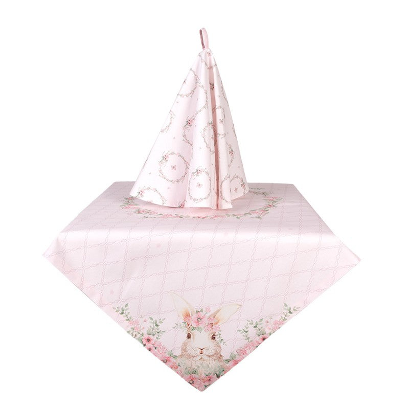 Paas tafelkleed roze