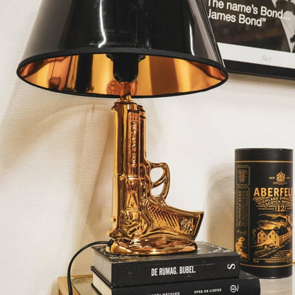 Gun lamp goud