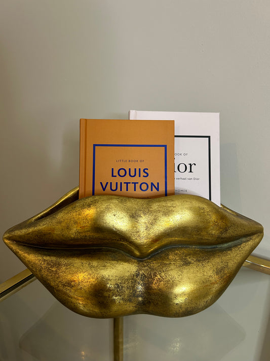 Lip vaas goud