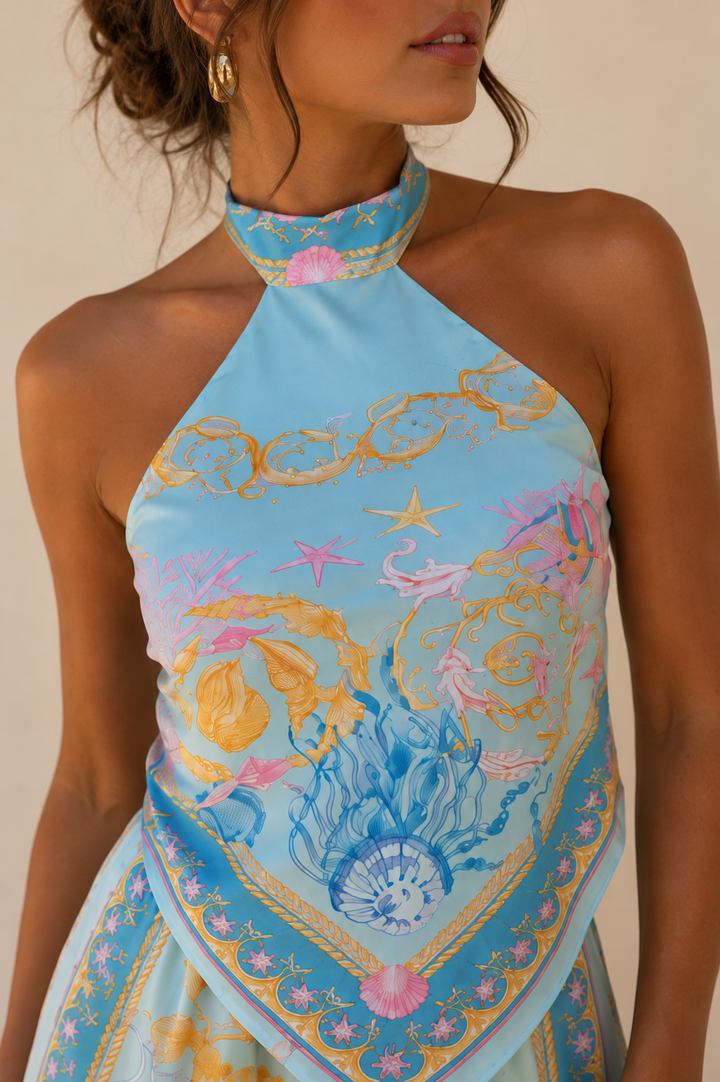 Two piece set blauw