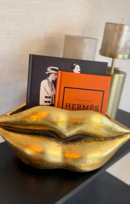 Lip bloempot/vaas goud