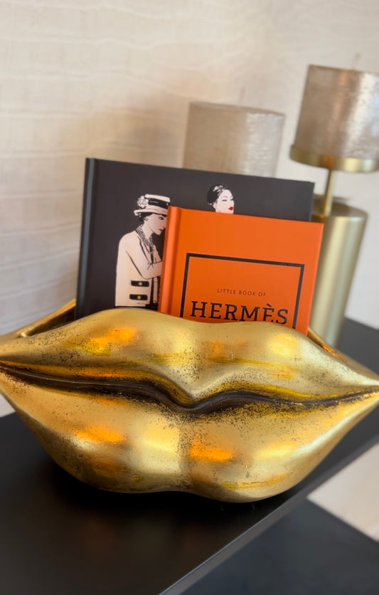 Lip bloempot/vaas goud