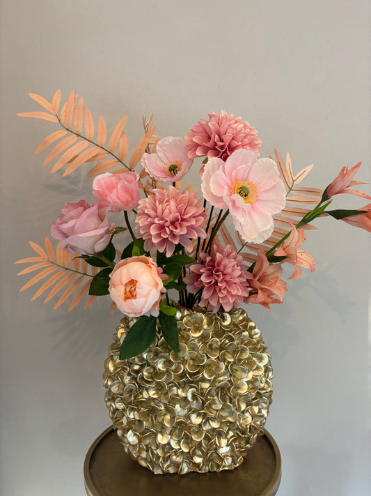 Vaas licht&living incl bloemstuk