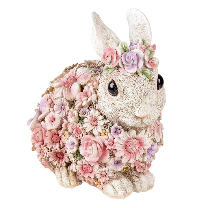 Konijn beeld bloemen