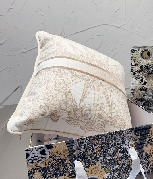 Kussen print goud