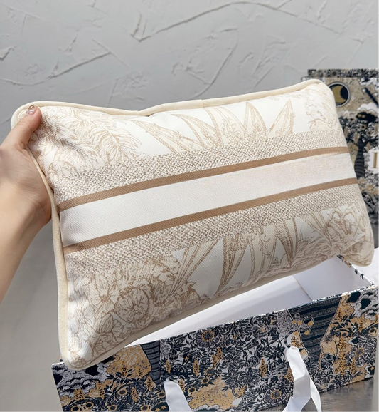 Kussen print goud